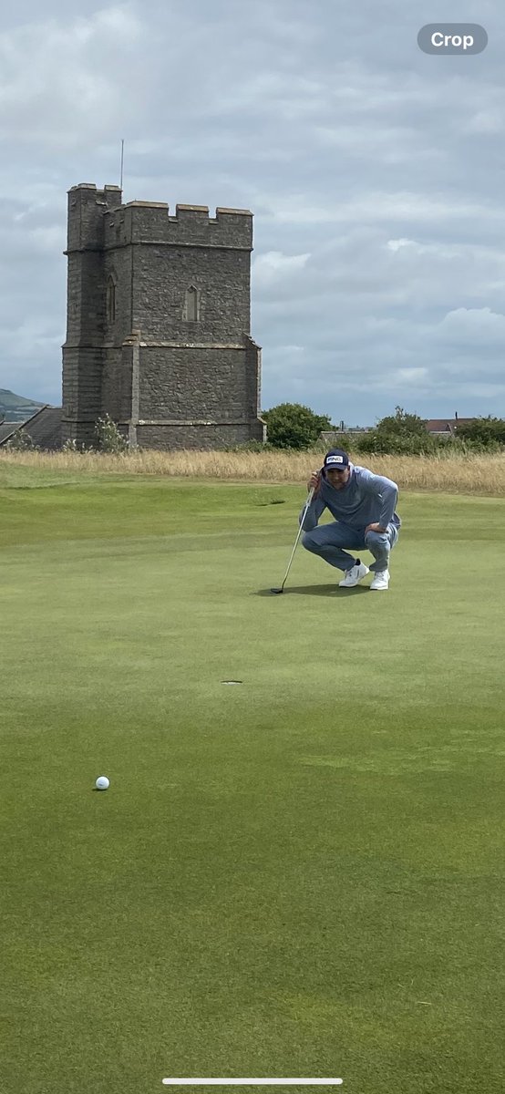 mwgolf's tweet photo. Really looking forward to caddying today for @WoburnGC member @stevelewton at Burnham &amp; Berrow which will be a decent challenge if the predicted wind gets up https://t.co/yJkxEHdBlw
