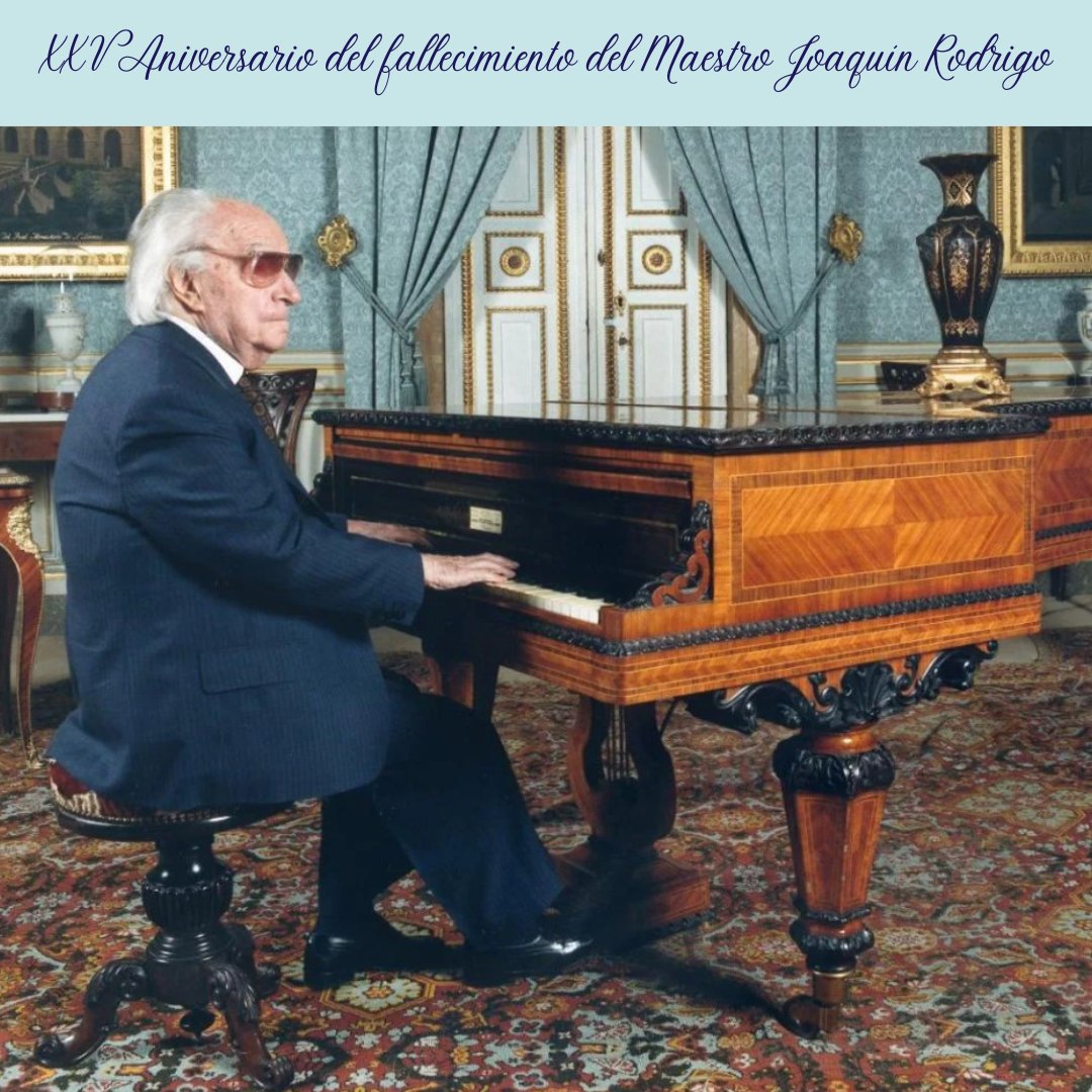 Heraldo de Aranjuez 🗞 (@heraldoaranjuez) on Twitter photo XXV ANIVERSARIO DEL FALLECIMIENTO DEL MAESTRO JOAQUÍN RODRIGO
El próximo sábado 6 de julio se cumplirán 25 años del fallecimiento del artista que dedicó a nuestra ciudad una de las obras musicales más famosas internacionalmente: El concierto de Aranjuez.
<a href="/eJoaquinRodrigo/">Joaquín Rodrigo</a> XXV ANIVERSARIO DEL FALLECIMIENTO DEL MAESTRO JOAQUÍN RODRIGO
El próximo sábado 6 de julio se cumplirán 25 años del fallecimiento del artista que dedicó a nuestra ciudad una de las obras musicales más famosas internacionalmente: El concierto de Aranjuez.
<a href="/eJoaquinRodrigo/">Joaquín Rodrigo</a>