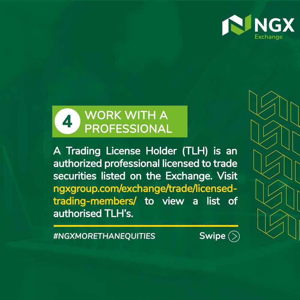 Top of the morning 😊

Thinking of elevating your investment game? Here are a 4 essential guide every smart investor should follow.

#NGX
#SmartInvesting
#Financialfreedom