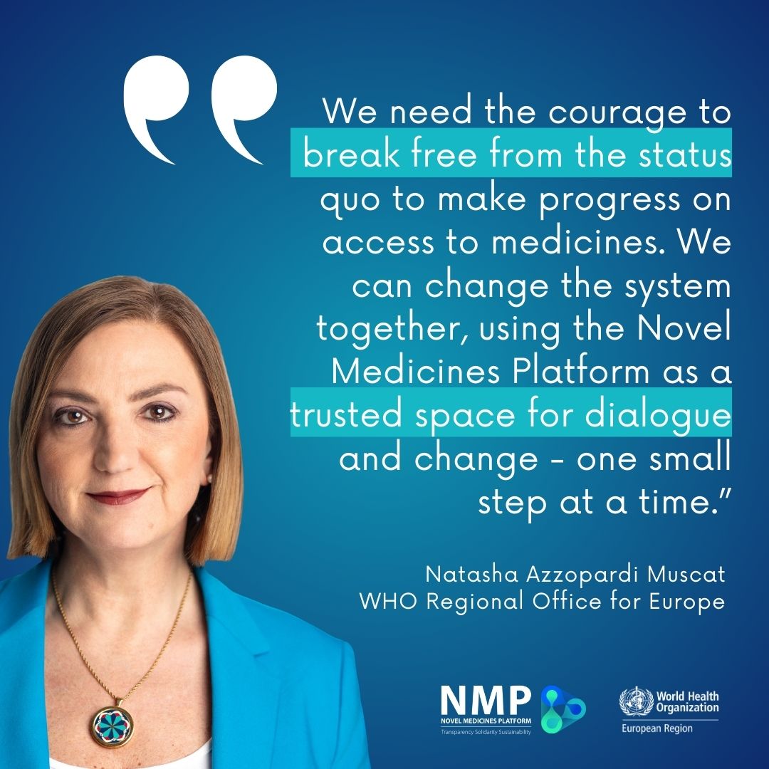 <a href="/hans_kluge/">Hans Kluge</a> <a href="/natasha_azzmus/">Natasha Azzopardi Muscat</a> Concerned about the high costs of novel medicines? So are we. That’s why we’re bringing together stakeholders to address this issue through the Novel Medicines Platform.

TODAY: Join us live until 10:20 am CEST to learn more ➡️ bit.ly/NMPjuly2024

#WHONMP <a href="/natasha_azzmus/">Natasha Azzopardi Muscat</a>