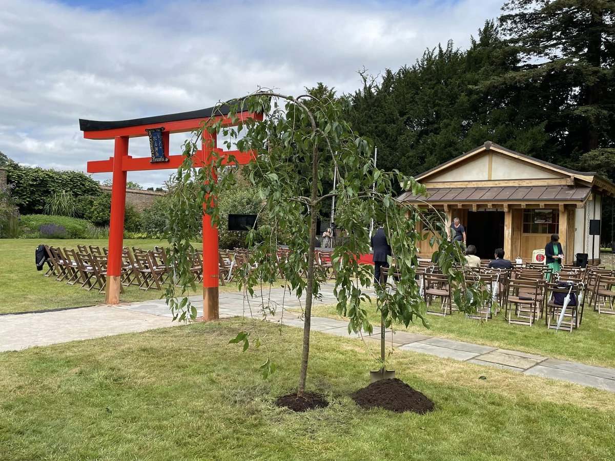 KaitlynUgoretz's tweet photo. Happy #ToriiTuesday! Today's Myojin #torii made history yesterday in global #Shinto. On 6/30, a new shrine was consecrated in Cambridgeshire, England as the first official shrine in the UK! The new shrine has a torii, specifically in Sumiyoshi style! ⛩️🍶 1/🧵
📷 Megan Manson https://t.co/XfUAquj05o