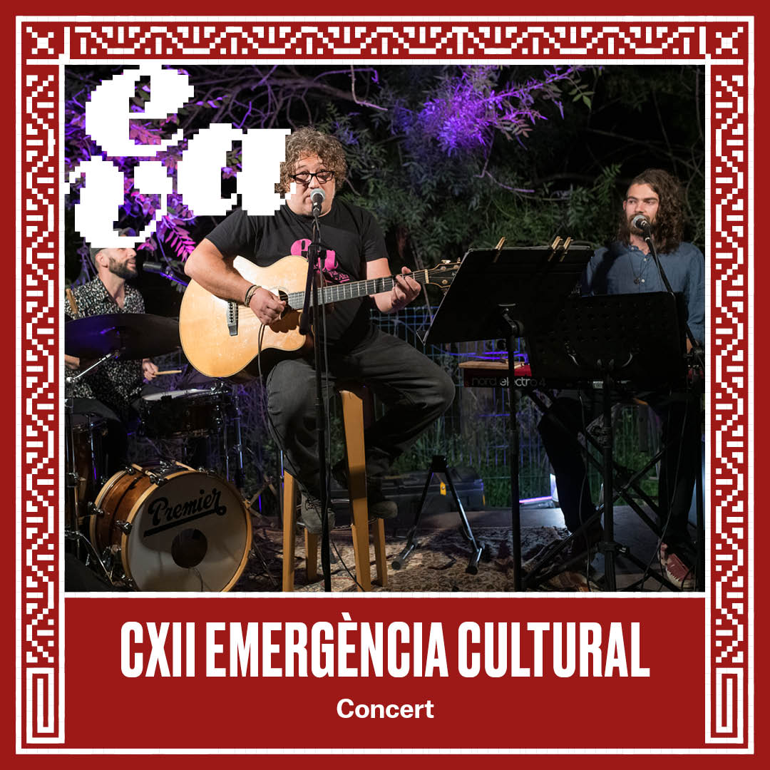 EVAEnVeuAlta's tweet photo. 🍏 Concert per ballar els èxits catalans d'ara i de sempre amb CXII Emergència Cultural! Una producció del Festival EVA per posar en valor els nostres clàssics catalans.
https://t.co/O3u3BDEngc
#EVA24 #FestivalEVA @pradell_de_la_teixeta https://t.co/rAdqPH5kle