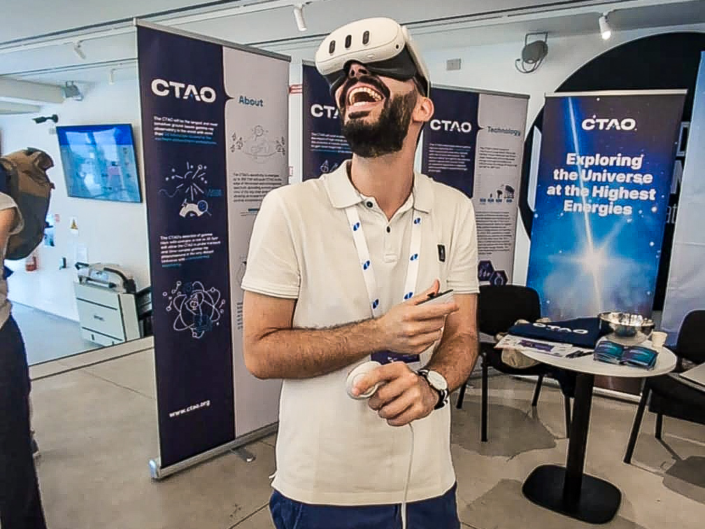CTAO (@ctao_universe) on Twitter photo We’re thrilled to be part of the <a href="/EAS_meeting/">EAS Annual Meeting</a> in Padova, Italy, from July 1-5! 🤩 Visit our stand for updates on the status of the Observatory and current open job opportunities. Don't miss out on trying our VR tour of the CTAO sites. See you there! 👋 <a href="/EAS_astro/">European Astronomical Society</a> #EAS2024Padova We’re thrilled to be part of the <a href="/EAS_meeting/">EAS Annual Meeting</a> in Padova, Italy, from July 1-5! 🤩 Visit our stand for updates on the status of the Observatory and current open job opportunities. Don't miss out on trying our VR tour of the CTAO sites. See you there! 👋 <a href="/EAS_astro/">European Astronomical Society</a> #EAS2024Padova