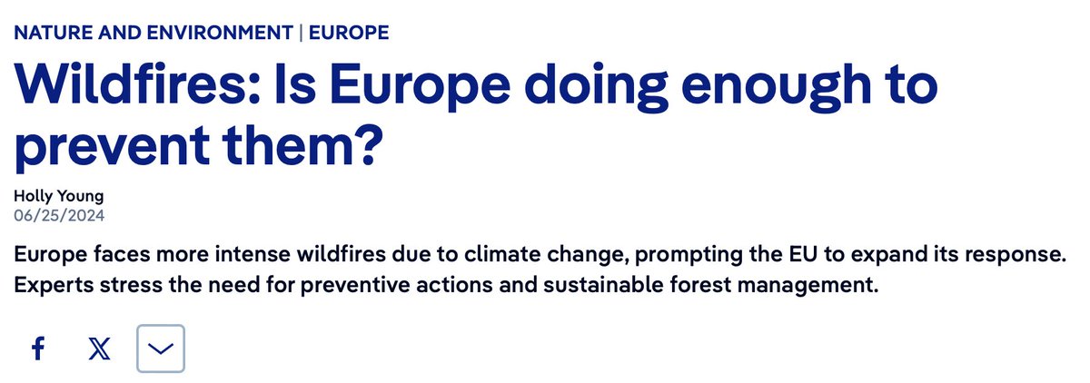 efiresilience's tweet photo. 🔥The EU needs to push for more land-based #fire #prevention and nature-based #solutions, says
@AlexanderHeld4 in a recent article written by
@holly_young88.

💡Read the full article here:
https://t.co/xNgOamYMVe https://t.co/GDJ7tsBMm0