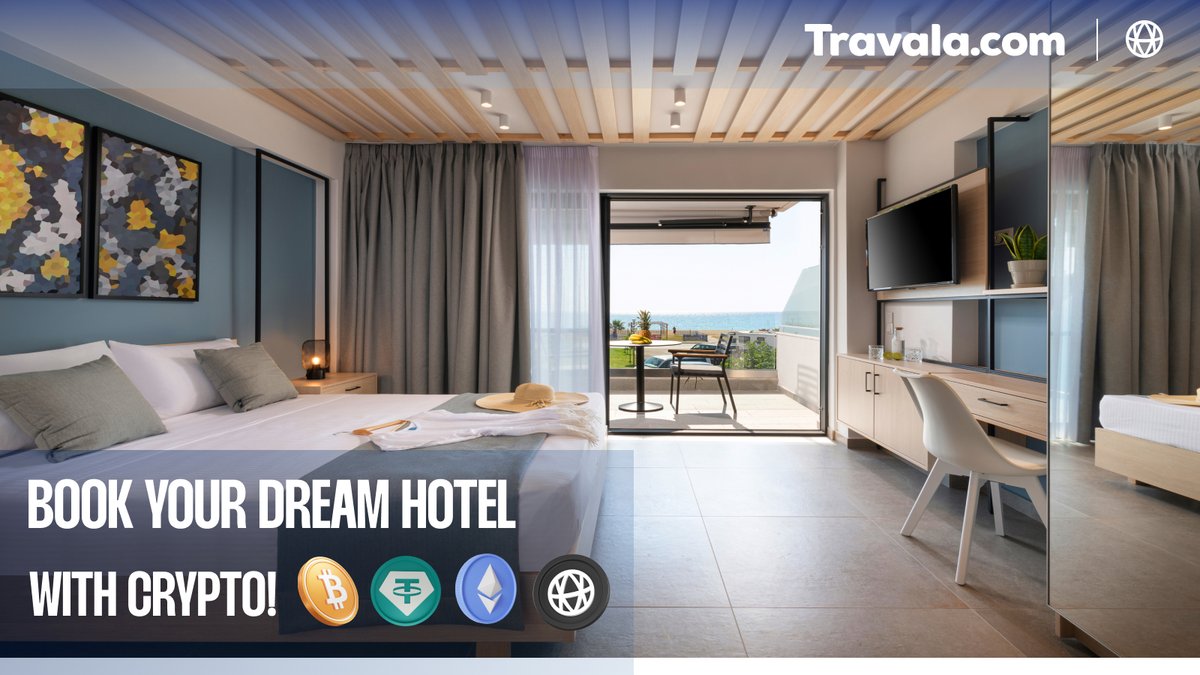 travalacom's tweet photo. Ready for your next adventure? Book your hotel stay with your favorite crypto on Travala! 🌍✨

With options like $BTC, $ETH, $USDT, and 100+ other coins, you can enjoy seamless and secure transactions. No need for currency exchange!

Where will your crypto take you next?🏨✈️ https://t.co/AbdceS7wnZ