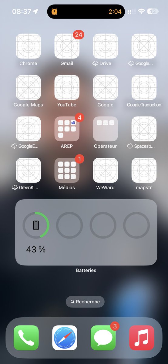 kevinlaclautre's tweet image. #iOS18 every morning be like
#designfail