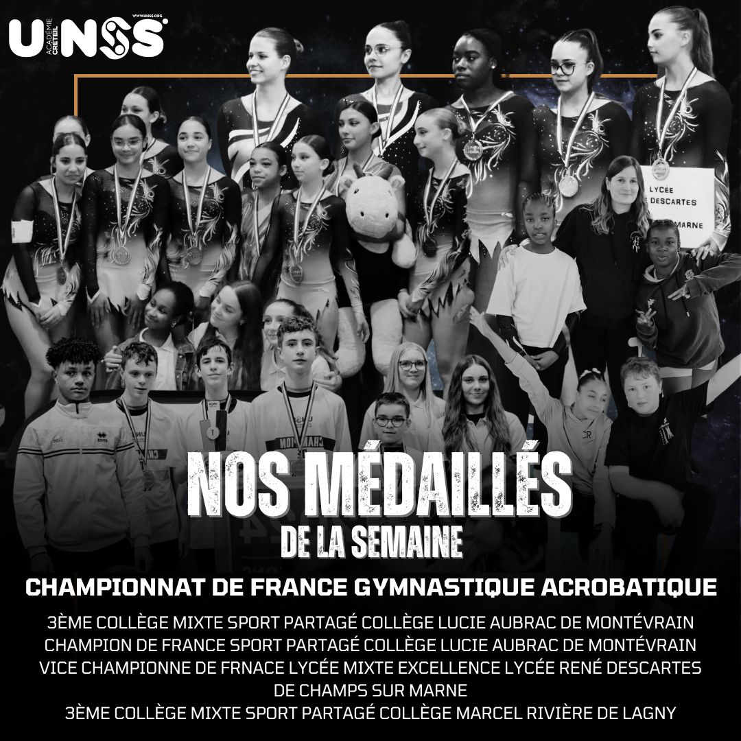 creteil_unss's tweet photo. Cette année 😍 300 équipes @AcCreteil engagées en Championnat de #FranceUNSS 

Près de 1⃣0��0⃣ podiums 🥇🥈🥉 et 🖊 1⃣4⃣0⃣⿤⿠ #JeunesOfficiels certifiés nationaux

Les 📸 de nos champions - championnes https://t.co/6QEqYKofog 

#Fier #Bravo #Champions #Championnes https://t.co/wNMkpJS8hm