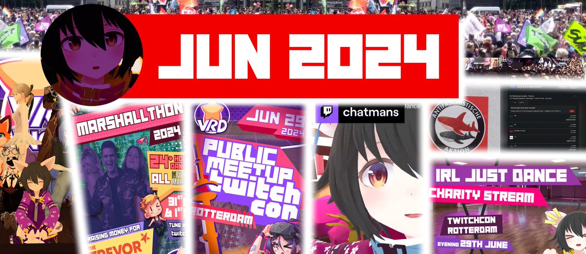 CatchatChatmans's tweet photo. Pride month is over.
Primarily focused on actions against the rise of fascism in my country.
But still managed to host a @VRD_Official staff meeting for our summer events!
Announcing #Marshallthon, Hosting it's #TwitchConEurope meetup, and NeTwOrKiNg!
#VR #VRChat #Chatmans https://t.co/el9ITpq2oh