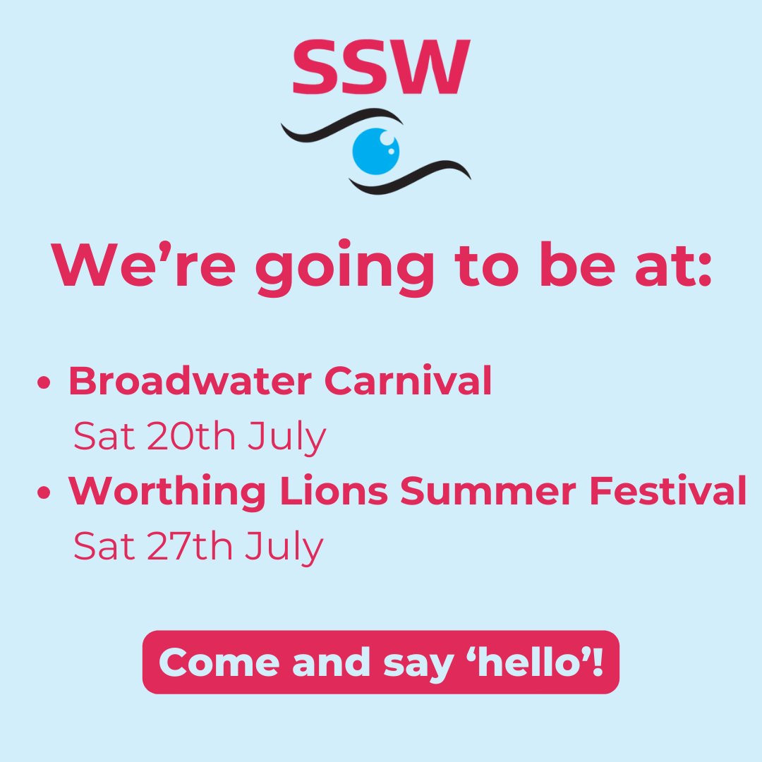SSW Charity (@sswcharity) on Twitter photo We had great fun at Durrington Carnival and are taking our stand out to:
💙<a href="/Broadwater/">Geordie Broadwater</a> Carnival, Sat 20th July
💙<a href="/WorthingLions/">Worthing Lions</a> Summer Festival, Sat 27th July
We'd love it if you'd come and say 'hello'!
#Worthing We had great fun at Durrington Carnival and are taking our stand out to:
💙<a href="/Broadwater/">Geordie Broadwater</a> Carnival, Sat 20th July
💙<a href="/WorthingLions/">Worthing Lions</a> Summer Festival, Sat 27th July
We'd love it if you'd come and say 'hello'!
#Worthing