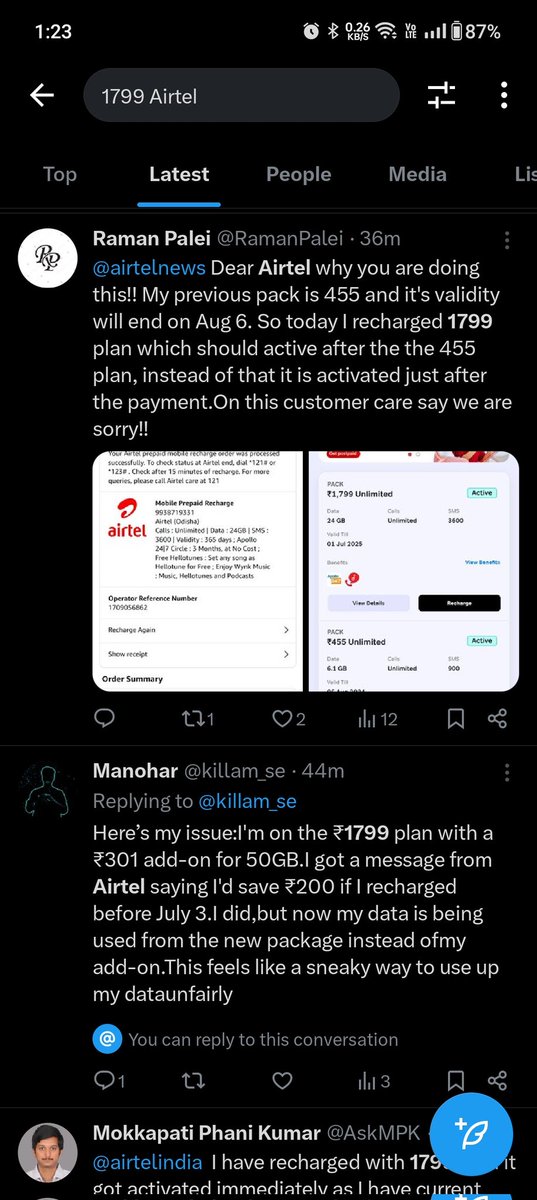 finsomedia's tweet photo. #ScamAlert @Airtel_Presence @thewire_in @TheLallantop @jagograhakjago @TRAI @aajtak @ZeeNews @CNBC_Awaaz @AnilSinghvi_ 

Airtel is doing a deliberate fraud by misleading its customers for advance recharge while hiding the applied conditions. https://t.co/RakWK1kYlY