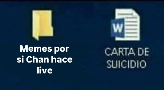 danlovslino's tweet photo. La carta de suicidio es obviamente por si me lo pierdo https://t.co/BQMxnPD07N