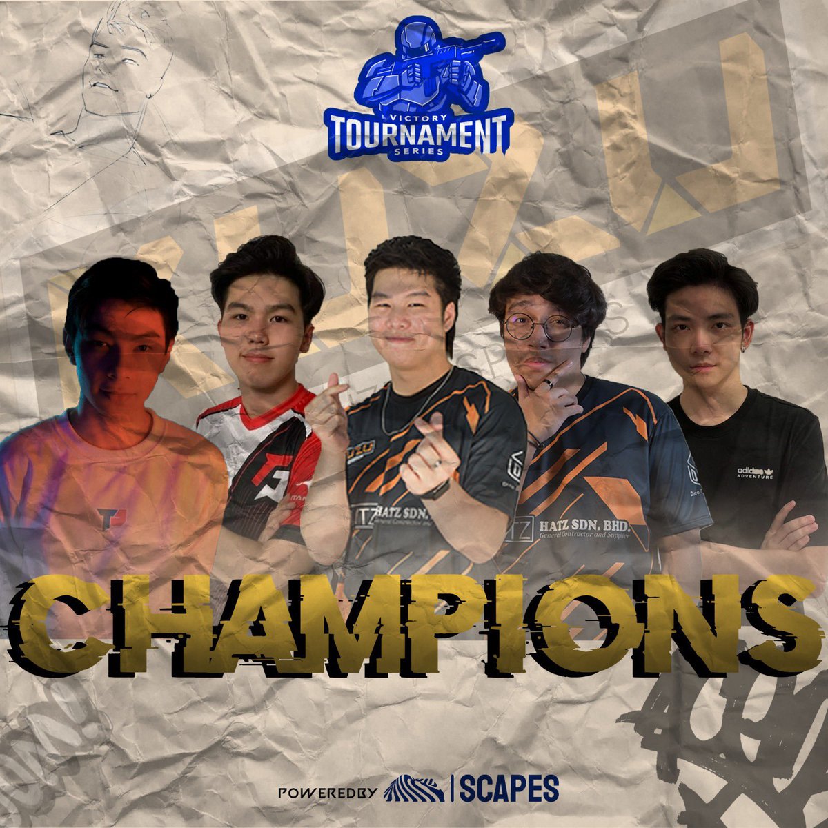 We are proud to announce your Champions for Victory Series Tournament!! <a href="/kuzuesports/">Kuzu Esports</a>🏆.Their exceptional skill and teamwork led them to victory in an intense competition💥💥. Thank you to all the teams and fans for making this event a success! Stay tuned for more! 👾👁