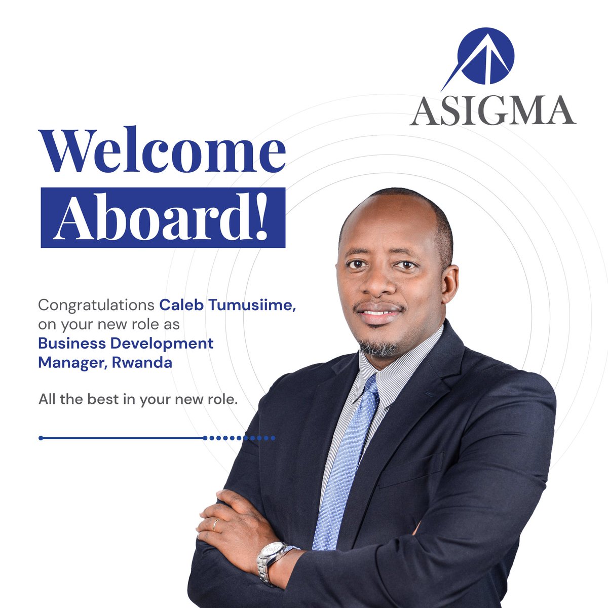 AsigmaGroup's tweet photo. We are excited to welcome Caleb Tumusiime, who joins us as the Business Development Manager, Rwanda.
 
We are confident that Caleb's wealth of experience in Project Management, Business Management and Policy Analysis will be a value asset to the team. https://t.co/3Cq79m7ZjV
