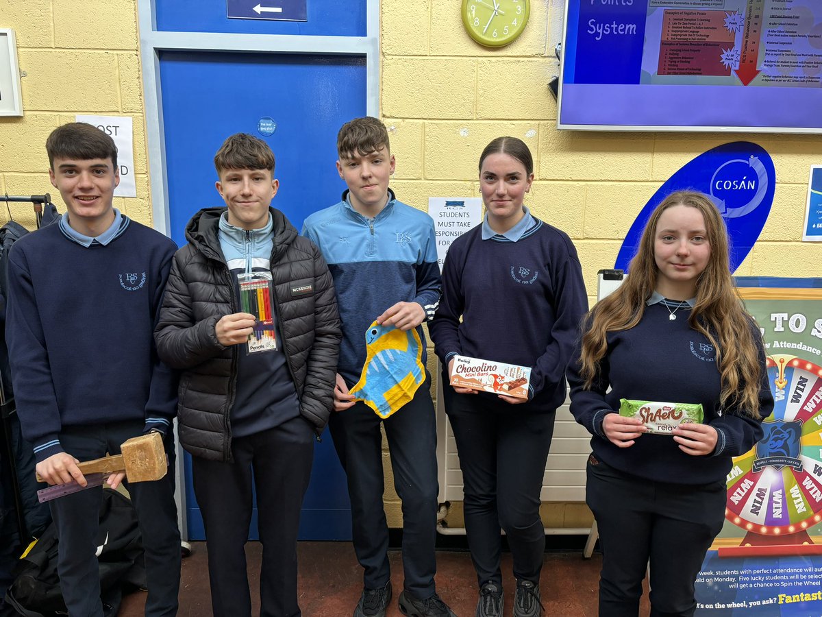 3rd Years had an end of year auction, where they received “money” to bid on various items😅 They earned this “money” through positive behaviour, attendance, homework &amp; helping others. Some items more practical than others, have a great summer! 🥳