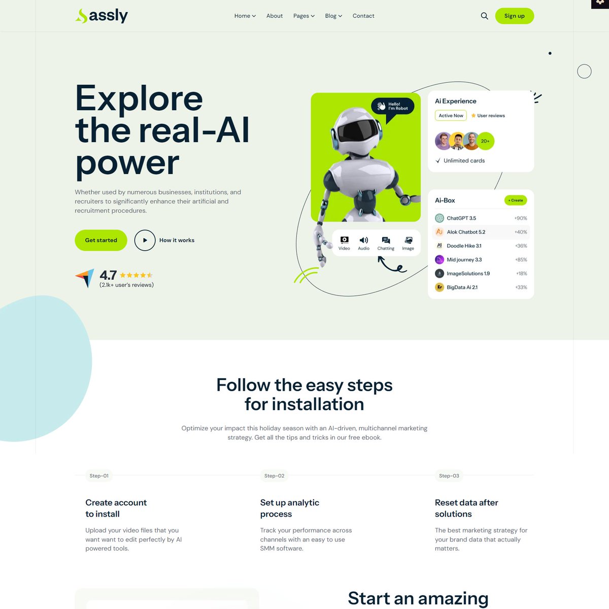 stylelibreview's tweet photo. Sassly | SaaS Tech Startup HTML Template
⠀
More info / Download 👇
https://t.co/lo6Oon9pOp
#design #ui #ai #appshowcase #saaslanding #sitetemplates #themeforest #marketing #software #startup #technology #wordpress https://t.co/8mF5GiGGai