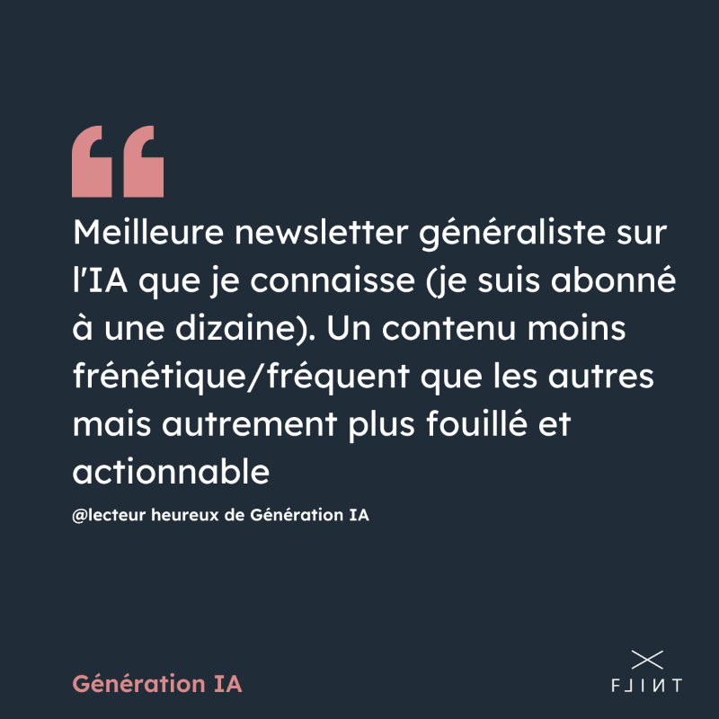 benoitraphael's tweet photo. L'IA sans y passer des heures ? C'est la promesse de Génération IA

👥 17 500+ lecteurs nous font confiance
🎓 Guides, tutos, décryptages.. par un duo journaliste/ingénieur
🛠️ Pour intégrer l'IA au quotidien
😄 Et avec une touche d'humour

Rejoignez-nous, on vous guide👇