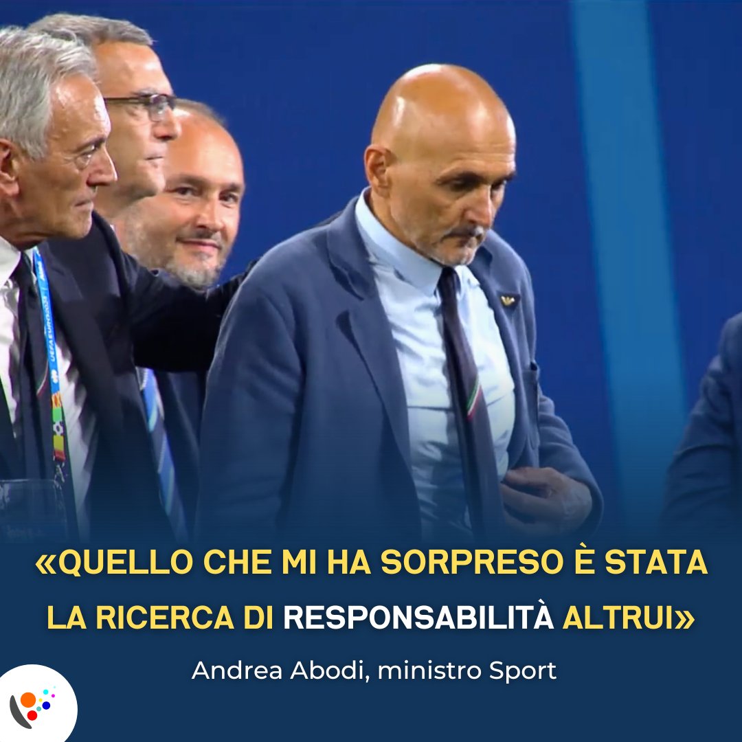 «Ero a Berlino, ho vissuto in presa diretta l'amarezza non di una sconfitta, ma di una disfatta, una resa incondizionata». Così #Abodi. «Di fronte a una sconfitta deve emergere l'autoanalisi, troppo facile guardare gli errori altrui. Lo sport insegna ad assumersi responsabilità».
