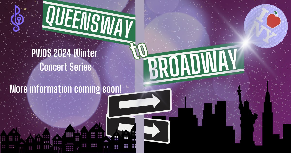 Start spreading the news..!

Our 2024 Winter Concert series will be titled QUEENSWAY TO BROADWAY, celebrating the best of all things musical theatre. Email pwosdigital@gmail.com to get involved.