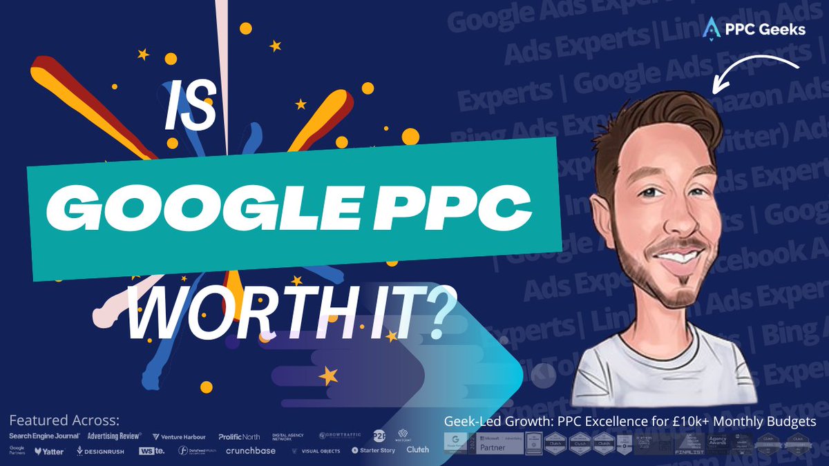 PPC_Geeks's tweet image. 💡 Is Google PPC worth it? Dive into the world of Google PPC with Dan, co-founder of PPC Geeks! Discover how to drive targeted traffic &amp;amp; boost ROI efficiently. Watch now! 📈🔥 #GooglePPC #DigitalMarketing #ROI #PPCAdvertising #MarketingTips

👉 youtube.com/watch?v=m-Vhjl…