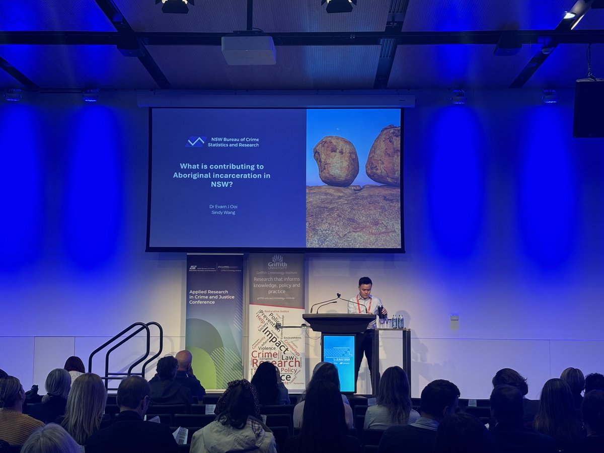GriffCrimInst's tweet photo. Photos from our First Nations Peoples and the Criminal Justice System session with Hilde Tubex, Evarn Ooi, and Don Weatherburn at #ARCJC2024

@GriffCrimInst  @BOCSAR  #TheUniversityofWesternAustralia @UNSW https://t.co/6ZlkFXeB0K