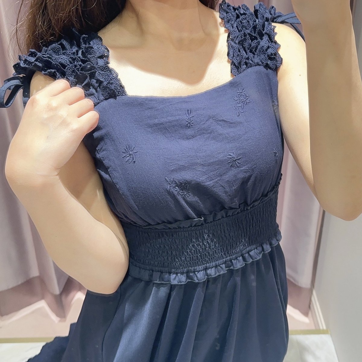 新宿店 #デザインフリルコットンOP ¥13.800(taxin) 連日大人気の 
