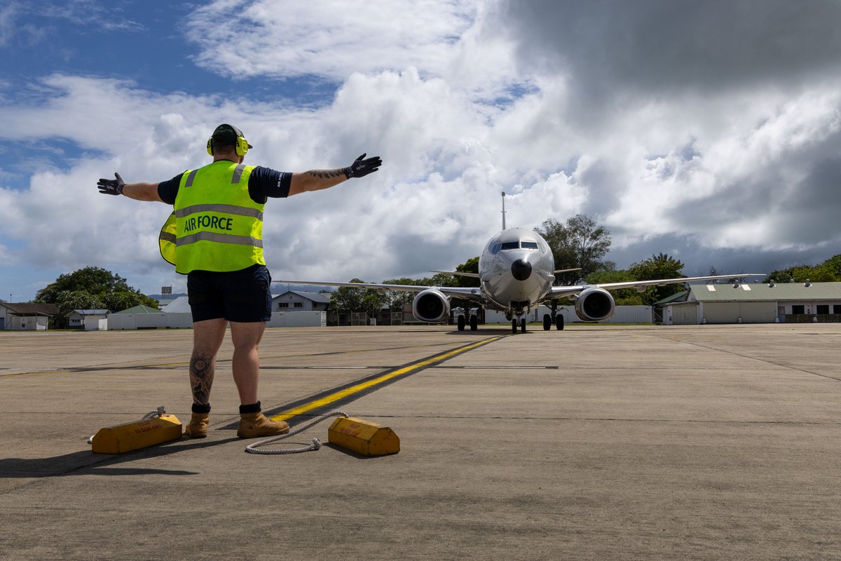hqjoc's tweet photo. ✈Under #OperationGateway, #YourADF No. 11 Squadron @AusAirForce P-8A Poseidon operated from the Royal Malaysian Air Force (RMAF) Base Butterworth to monitor naval shipping along some of the world’s busiest shipping routes in the North Indian Ocean and South China Sea. https://t.co/jrLVZmXeZy