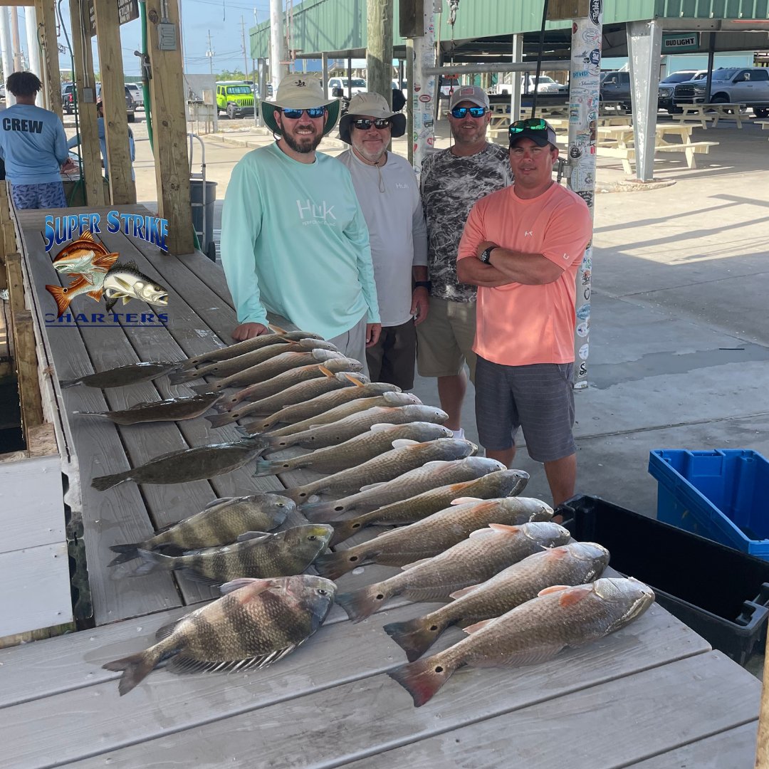 DPMSSC's tweet photo. The Harrell crew from Mississippi just wrapped up an incredible 2-day inshore charter with Captains Matt and Chase! 🎣🌊 It was an adventure to remember!

#louisiana
#fishing
#superstrikefishingcharter
#redfish
#InshoreAdventure
#inshorefishing https://t.co/aezPiNsz2O