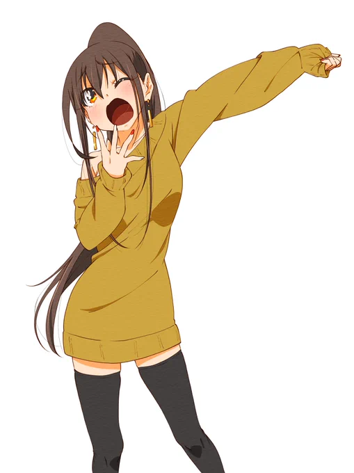 んおぎだあああああああ 今日もだめなのか…今日もがんばれない それはそれとして!これはあくびポニ子!!!