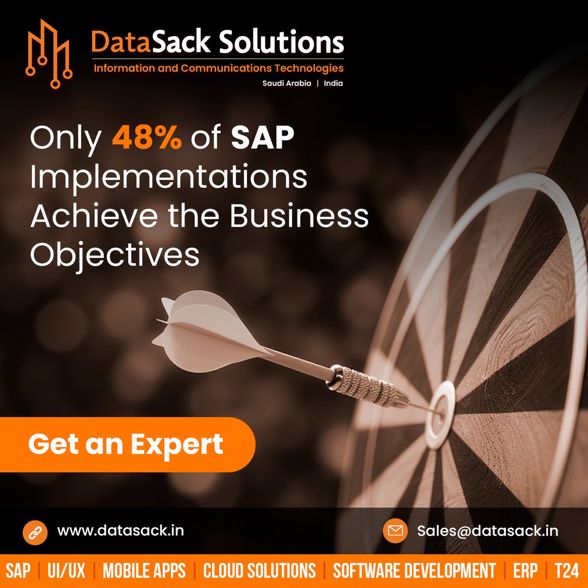 datasack's tweet image. 🌟 Did you know that only 48% of SAP implementations actually achieve their business objectives? 

🚀 Don&apos;t leave your success to chance. Partner with an expert and ensure your #SAP implementation drives the results you need. 

Contact us datasack.in  

#SAPSolution