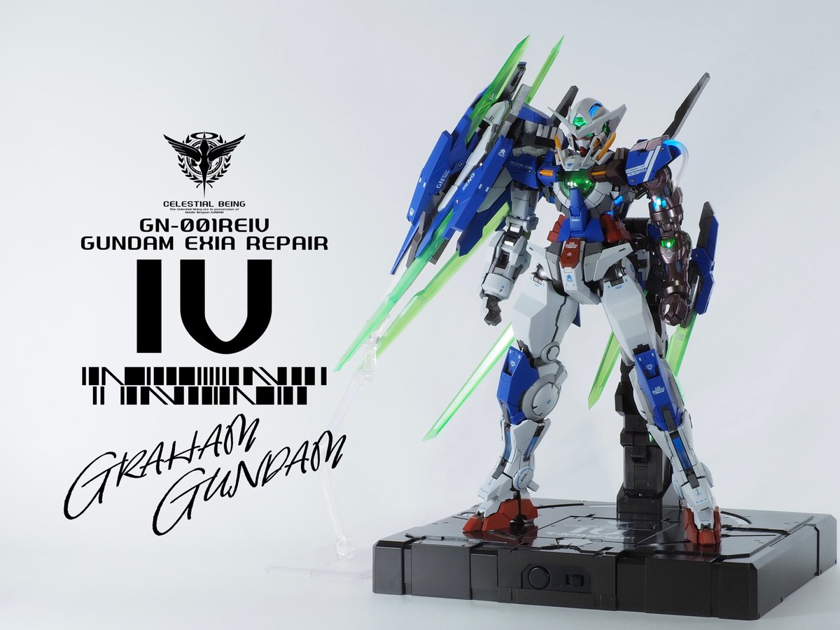 PGガンダムエクシアリペアIVが完成しました。

不足パーツは3DCAD、3Dプリンターを使用し、メタルビルド版のデザインを参考にしつつPGエクシアにマッチする様に意識し製作しました。

その写真がツリーに続きます。