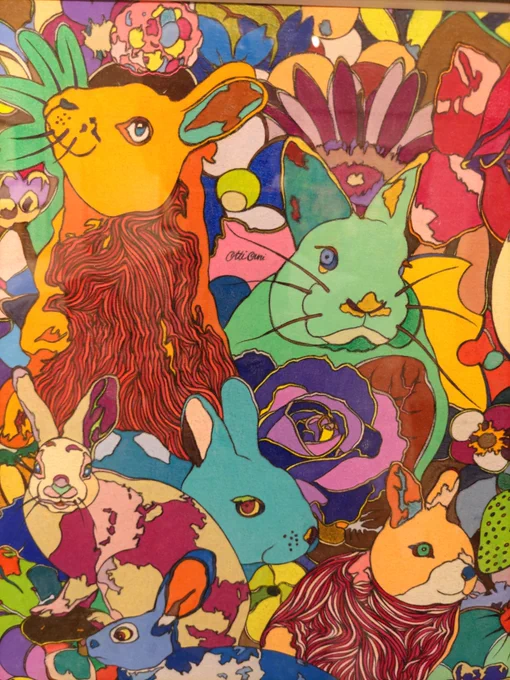 Otti Ouri 個展Ⅳ2日目在廊しております!!#OttiOuri#銀座中央ギャラリー()#奥野ビル 