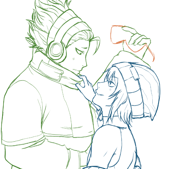 rurakan_'s tweet photo. Eiji and Inada is the most random ship from slow damage but it has a special place in my heart https://t.co/k3X9ChxniT