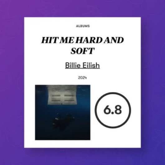 7exes's tweet photo. you know it’s aoty when pitchfork gives it a 6 https://t.co/qunJ8437h9