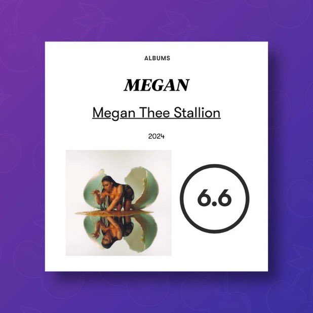 7exes's tweet photo. you know it’s aoty when pitchfork gives it a 6 https://t.co/qunJ8437h9