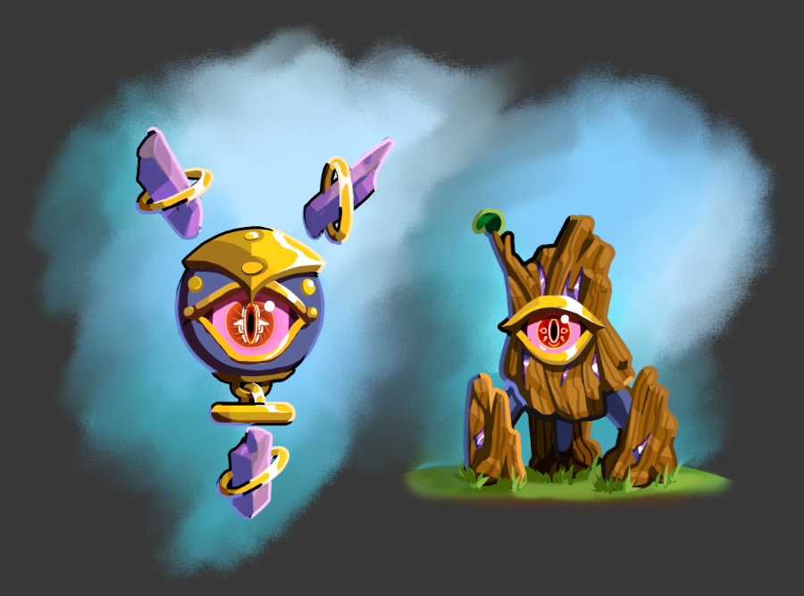 Samthesmart1's tweet photo. Long time no post, but I'm back with some enemy design stuffs for a personal project. https://t.co/GbHvS4BbIr