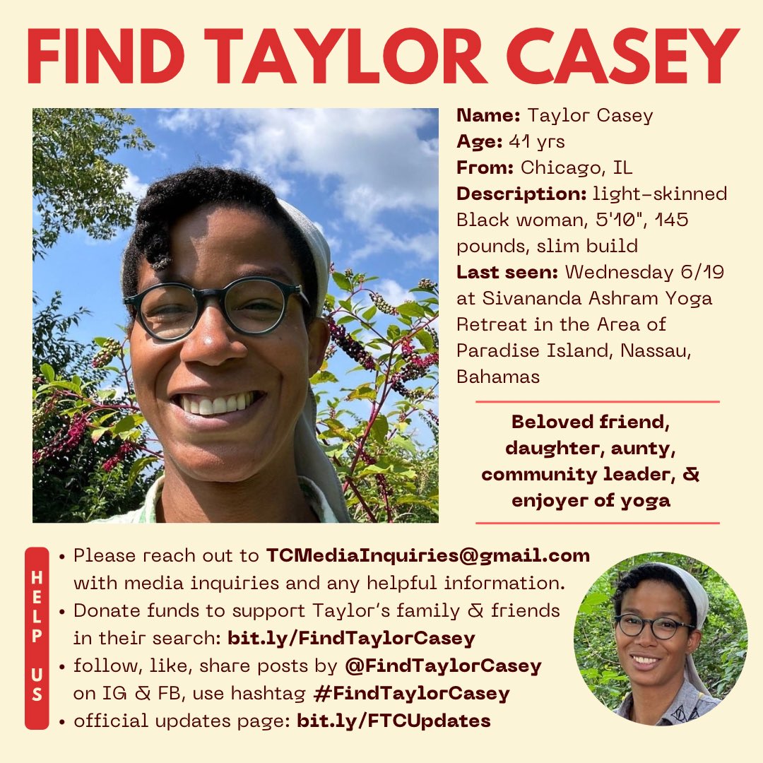 findtaylorcasey's tweet photo. Please spread the word and help us #FindTaylorCasey

Donate funds to support Taylor’s family &amp; friends in their search: https://t.co/OicQ7uynsH

&amp; check out our official updates page:  https://t.co/5mwiSyHDGb https://t.co/2EsEC1Bu3a