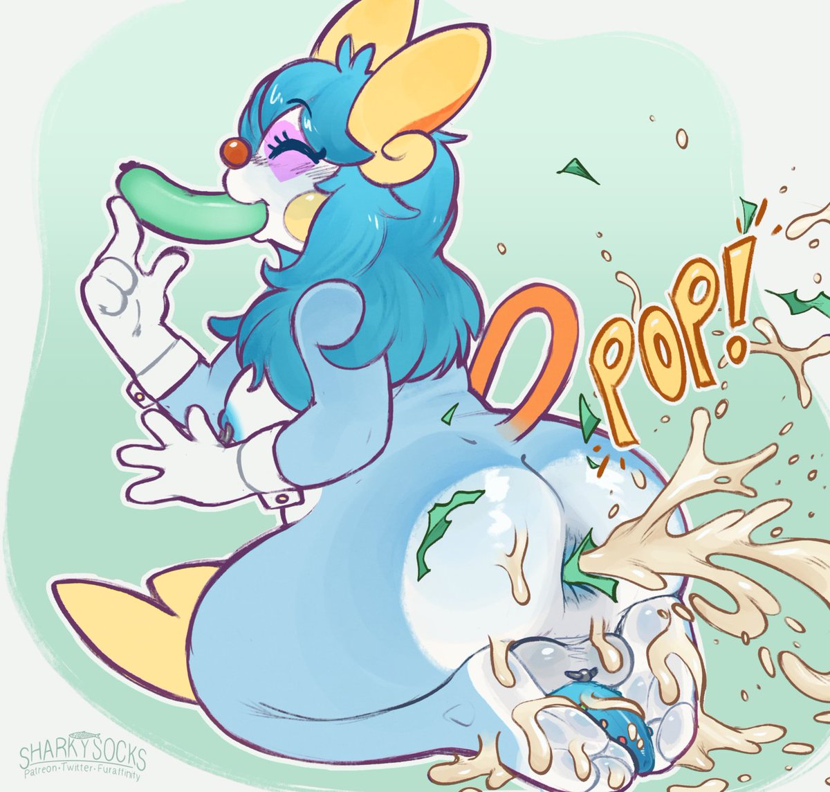 sharkysocks's tweet photo. The popping version, featuring whipped cream :D https://t.co/yGUKiwkfVQ