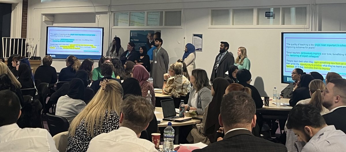 It was fantastic to hear our current trainee teachers present their words of wisdom to the 2024 trainees yesterday. Their passion for teaching, and for supporting the progress of children shone through in everything they said. <a href="/NatInstTeaching/">National Institute of Teaching</a>