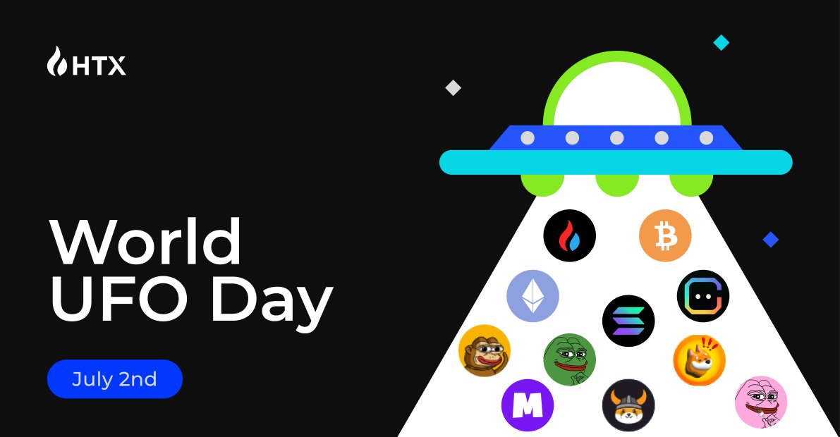 🛸 Believe it or not, it’s #WorldUFODay!   

To all UFO &amp; crypto enthusiasts, #HTX ask what crypto do you think aliens would HODL? 

👇Like + Share your thoughts