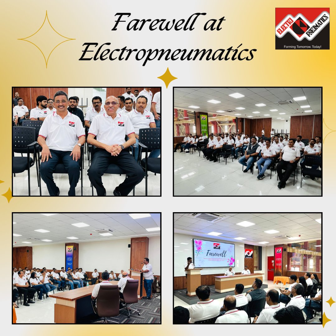 WeAreEPHL's tweet photo. 🌟A Heartfelt Farewell 🌟
On Saturday,29th June 2024, we bid a heartfelt #farewell to two of our colleagues, Mr. Dexter Machado &amp; Mr. Shreyans K. Shah.Their unwavering commitment and dedicated service have been invaluable to #Electropneumatics.
Read more:https://t.co/GmenVUMi3z https://t.co/kPDYGiSPV9