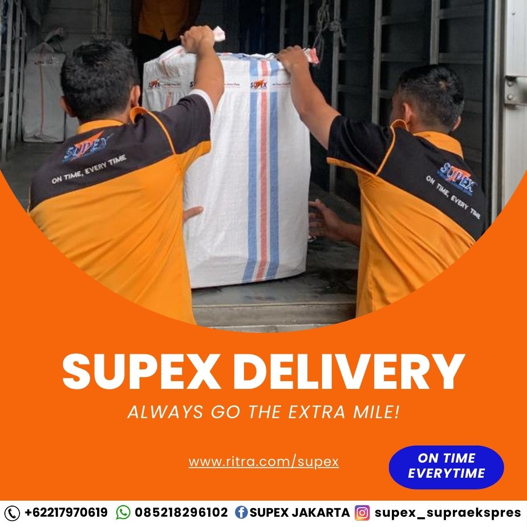 For more info :

Whatsapp :6285218296102
Phone : 021-7970619 
Email : supex.jkt@supex.co.id 

Visit our Head office : PT. Supra Ekspres Jakarta 

"On time, Every time "