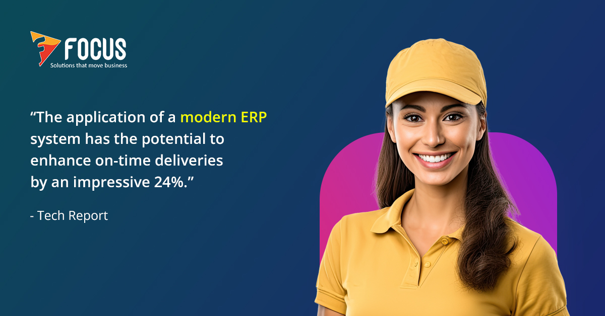 focussoftnet's tweet photo. Improve on-time deliveries significantly with a modern #ERPsystem! Embrace streamlined processes and real-time insights to ensure timely order fulfillment.
Learn More: https://t.co/1Qg0dJOUJg
#focussoftnet #erp #software #didyouknowfacts #customizationtools #userfriendly https://t.co/ty38iaNTny