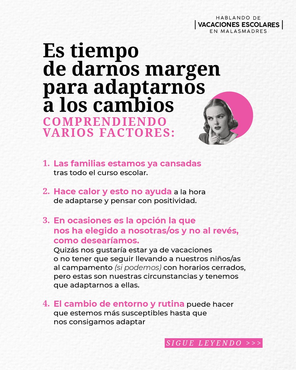 📣’Las claves para afrontar mejor los días de vacaciones escolares’, nuevo post con <a href="/melusalejandra/">A.T. y Estimulación</a>

🔗Puedes leer el post completo en clubdemalasmadres.com/como-afrontar-…

💬Y tú, ¿cómo llevas las vacaciones escolares?

#maternidad
#verano
#conciliacion