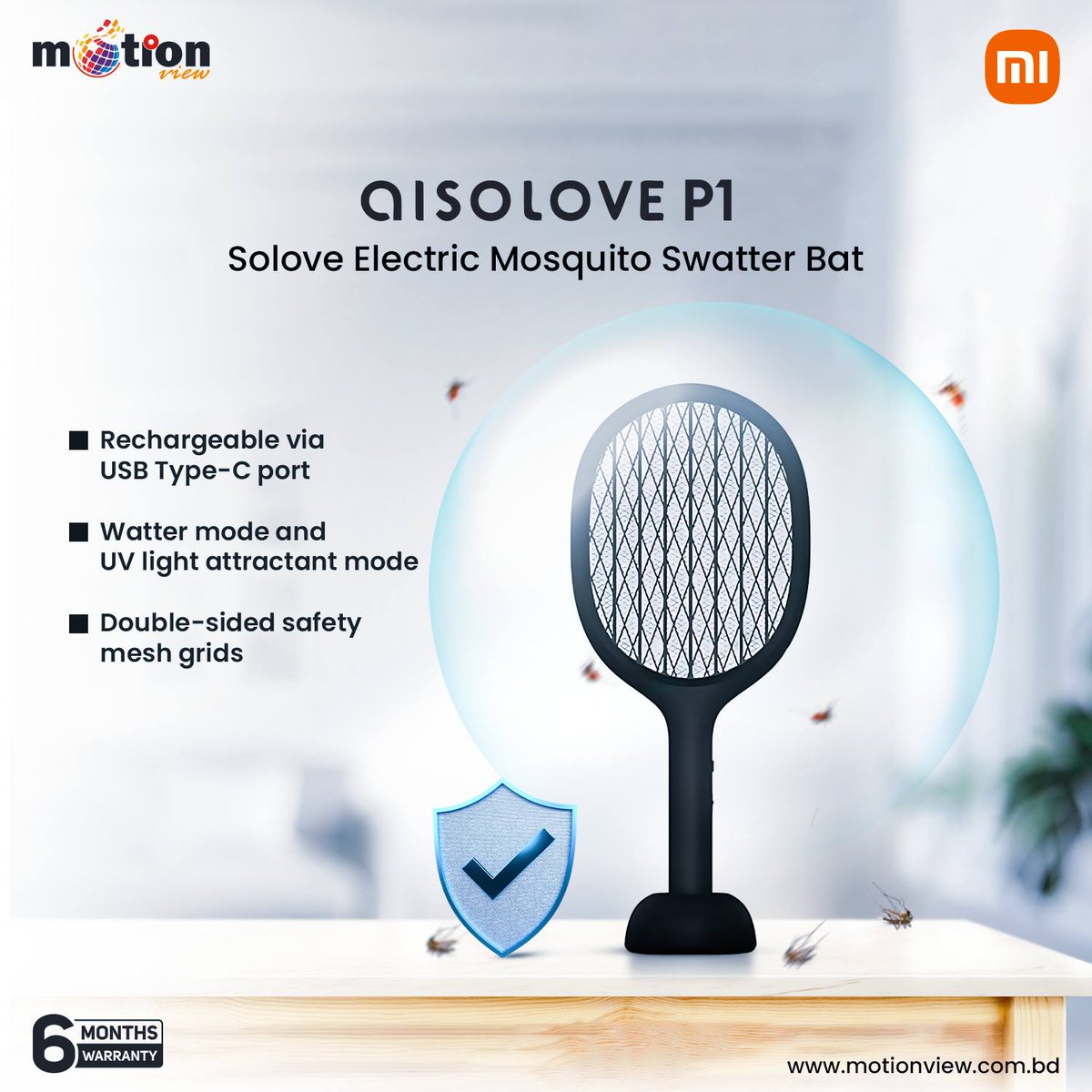 MotionViewBD's tweet image. At this time, the mosquito population is a little high, so you can get this Solove P1 Mosquito Swatter Bat at Motion View to protect yourself from the mosquito population. With which you can easily kill mosquitoes and other insects.

#Motionview #soloveP1 #mosquitobat