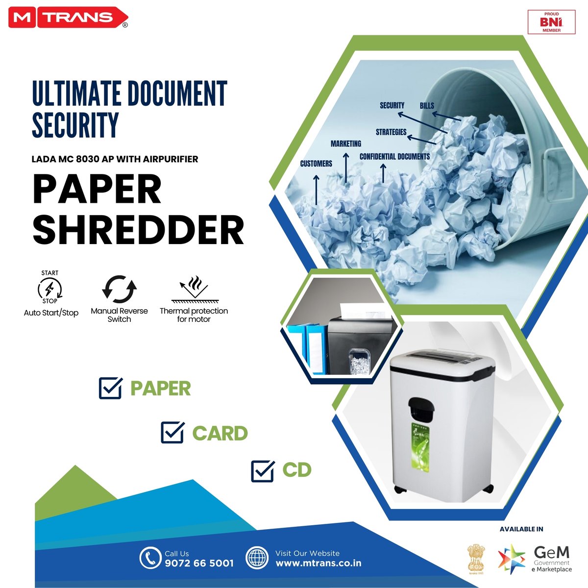 m_trans__'s tweet image. Secure Your Documents
PAPER SHREDDER
For more details please contact 📞 90726 65001
mtrans.co.in
#papershredder #papershredders #paper #card #cd #lada