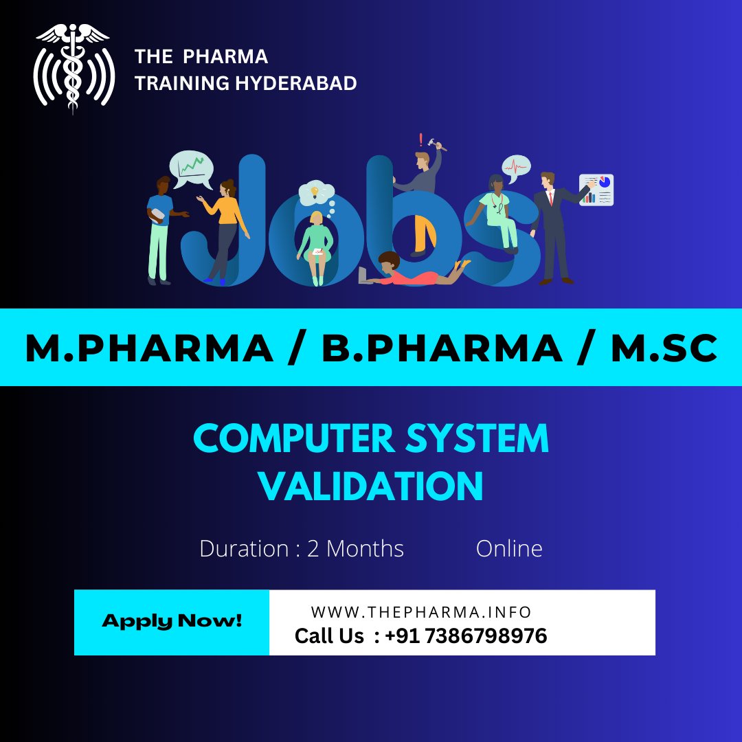 THEPHARMA378021's tweet photo. The Pharma Training Hyderabad 
https://t.co/X4wbzQmZiD 

"Start Fresh, Learn More: Enroll in Our Latest Batches!"

#CSVJobs
#ComputerSystemValidation
#ValidationJobs
#CSVProfessionals
#TechValidationCareers
#ValidationExperts
#CSVOpportunities
#ValidationSpecialists https://t.co/UrS6Dn28QJ