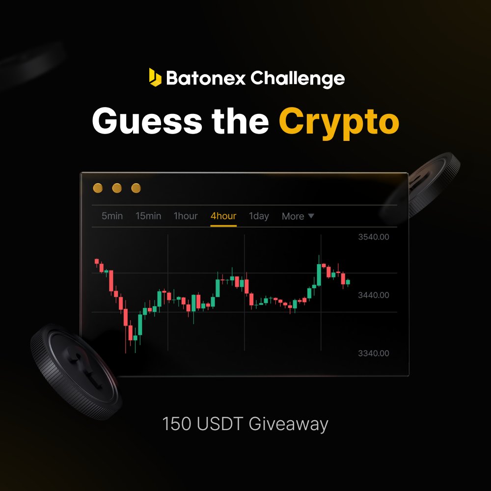 💸 $150 GIVEAWAY 💸

🤔 Can you guess the #crypto in this chart?

▪️ Comment your answer using #BatonexChallenge 
▪️ Follow <a href="/batonex_global/">Batonex</a>, RT &amp; tag friends
▪️ 5 winners * 30 $USDT