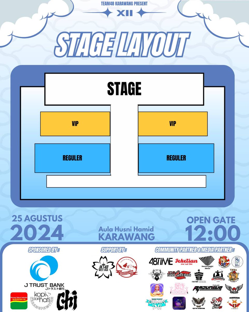 team48_krw's tweet photo. PENJUALAN TIKET REGULER TELAH DIBUKA‼️

Buat yg kehabisan tiket presale reguler kmrn, kami buka harga normal utk kategori reguler. 

Klik link di bawah/bio untuk pembelian tiket⬇️
https://t.co/JHURjUoKuc

Siap seru-seruan brg? Yuk beli tiket nya skrg jgn sampai kehabisan!!🔥 https://t.co/3g7JNxG7JQ