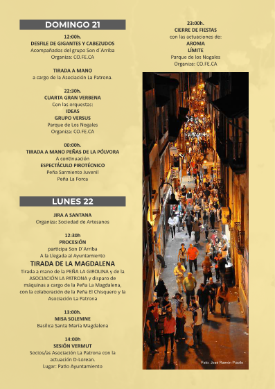 CangasOndaCero's tweet photo. PROGRAMA ACTIVIDADES PARA LAS FIESTAS DEL CARMEN Y LA MAGDALENA 2024

Todo comienza con la Romería del Prao del Molín y termina con la verbena del día de La Patrona https://t.co/yKMXbYNK3c
