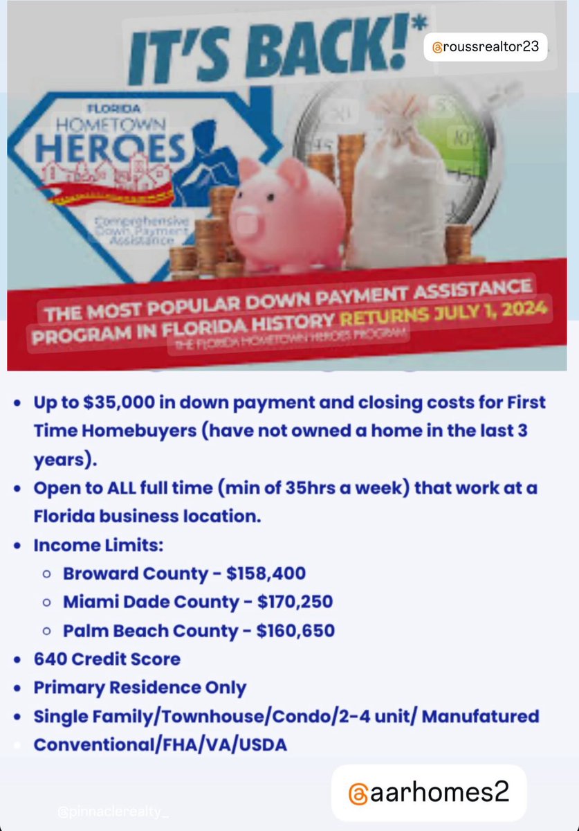 aalexia30's tweet photo. Regreso El programa de Ayuda hasta 35k en down payment y gastos de cierre de tu nueva Casa .. Contactanos https://t.co/HlhRd0JNCo
